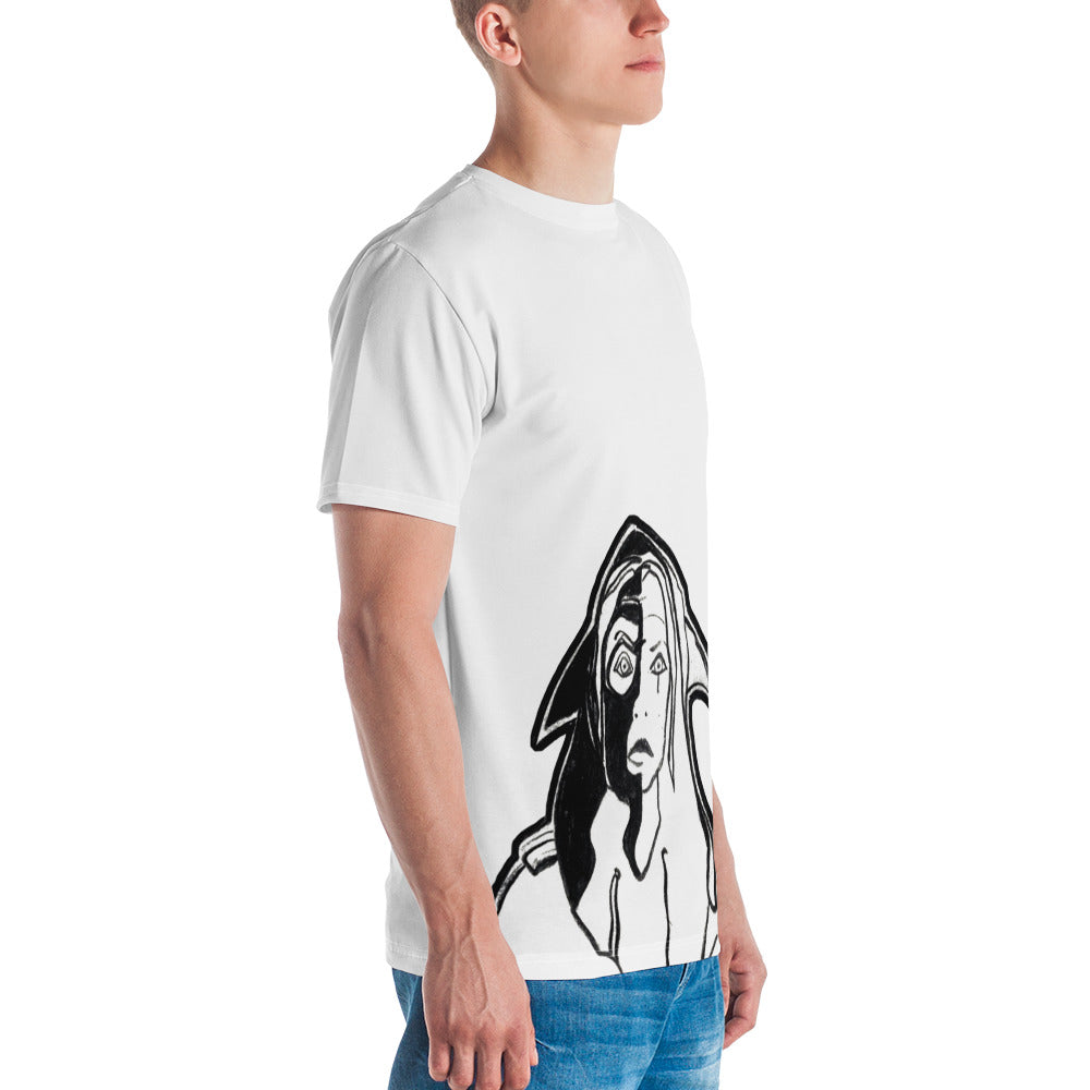 "Shark Girl" T-shirt in White