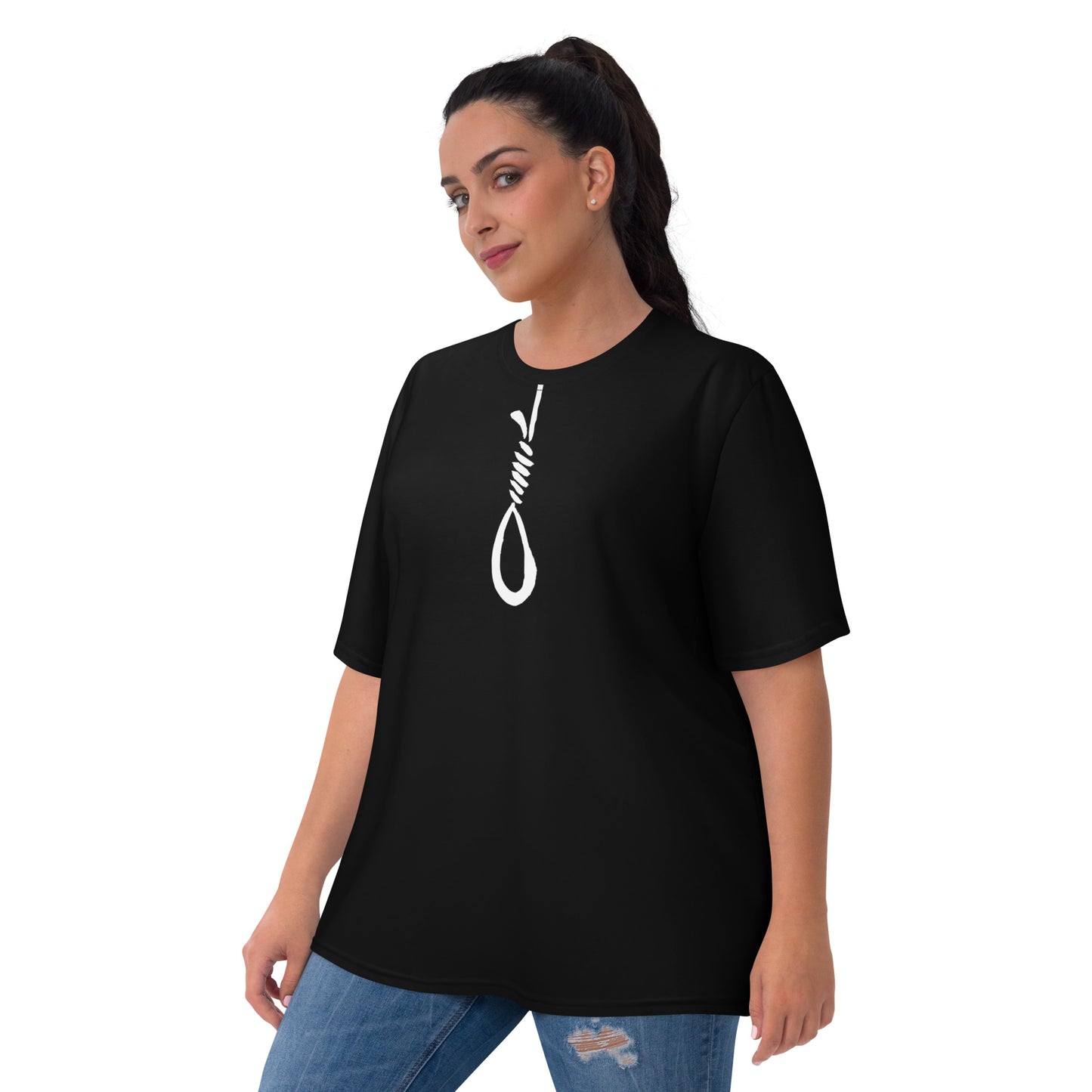 "To be, or knot to be" Contoured Noose T-shirt