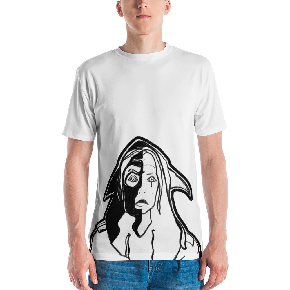 "Shark Girl" T-shirt in White