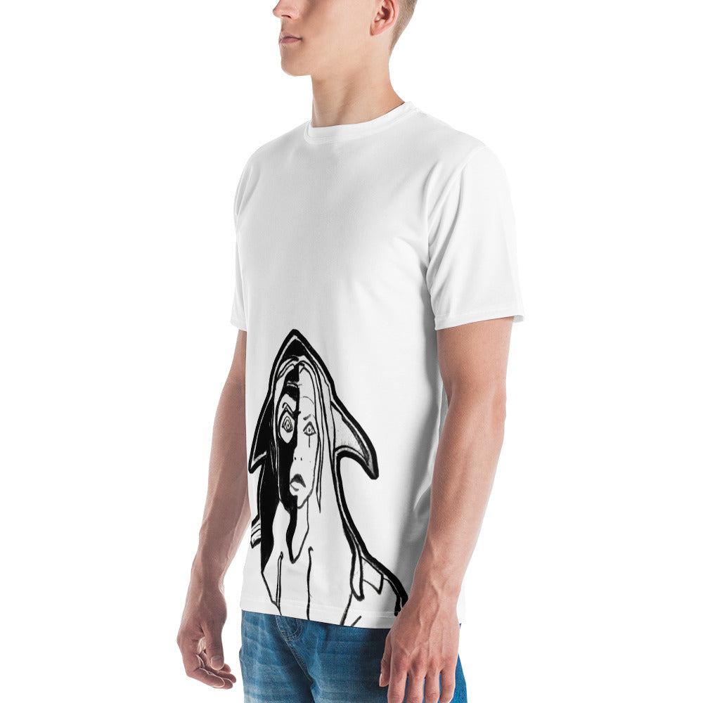 "Shark Girl" T-shirt in White