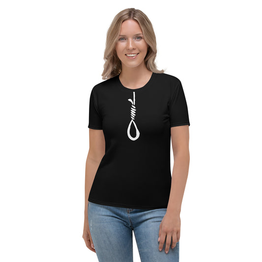 "To be, or knot to be" Contoured Noose T-shirt
