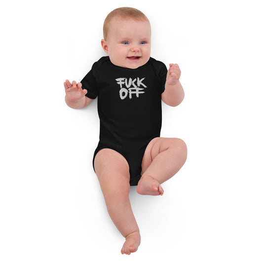 "F*ck Off" Organic Cotton Baby Bodysuit